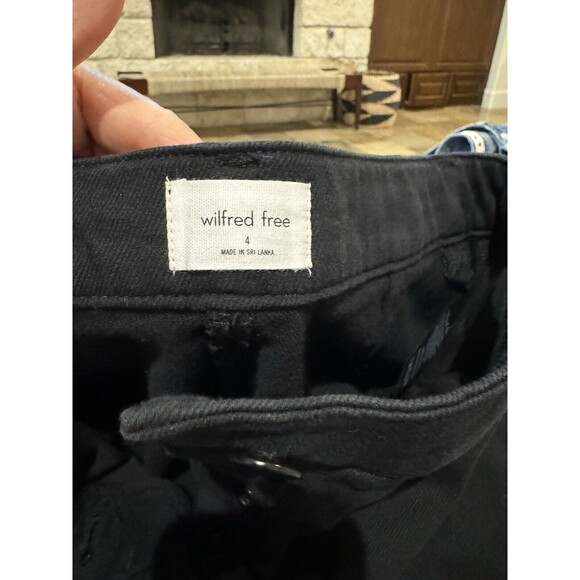 Aritzia Wilfred Free Womens Modern High Waist Cargo Pants Black Size 4 Pockets 6 - Picture 5 of 12